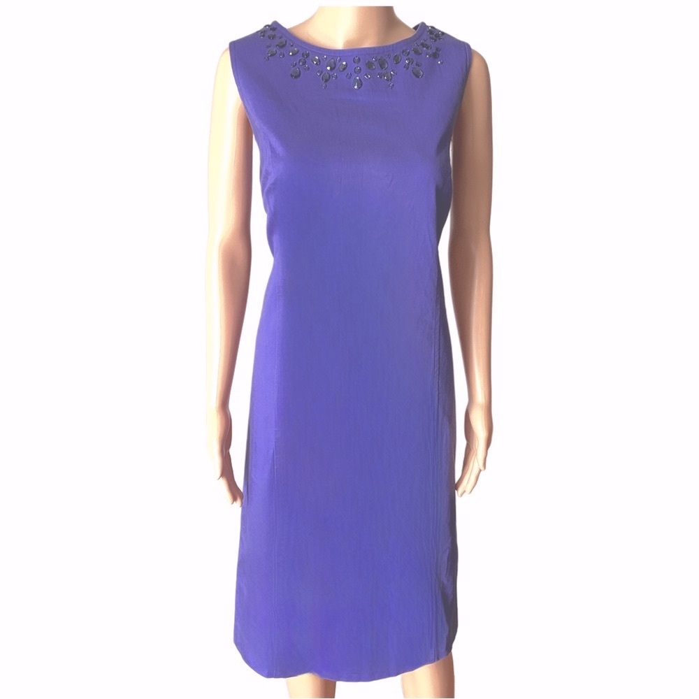 NWT Talbots Purple Embellished Dress